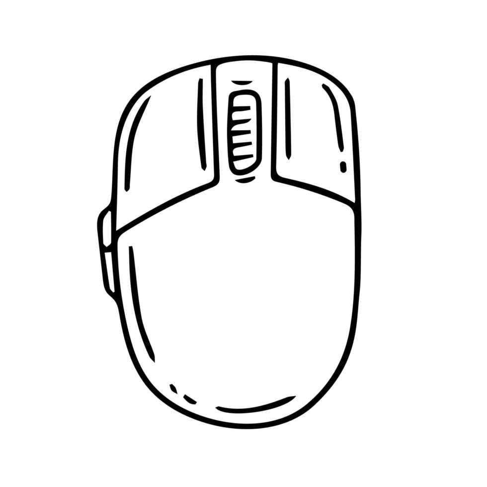 icône de ligne de souris d'ordinateur. symbole de vecteur dans un style plat branché sur fond blanc. web chanter pour la conception.