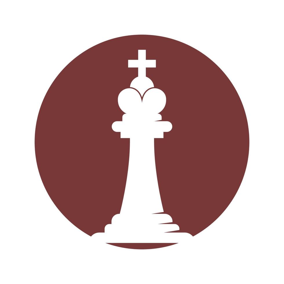 création de logo d'icône d'échecs vecteur