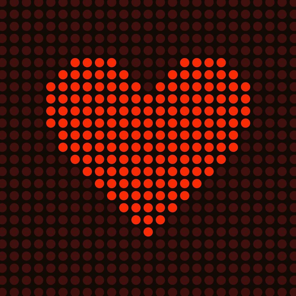 le coeur rouge brûle des balles. une illustration vectorielle vecteur