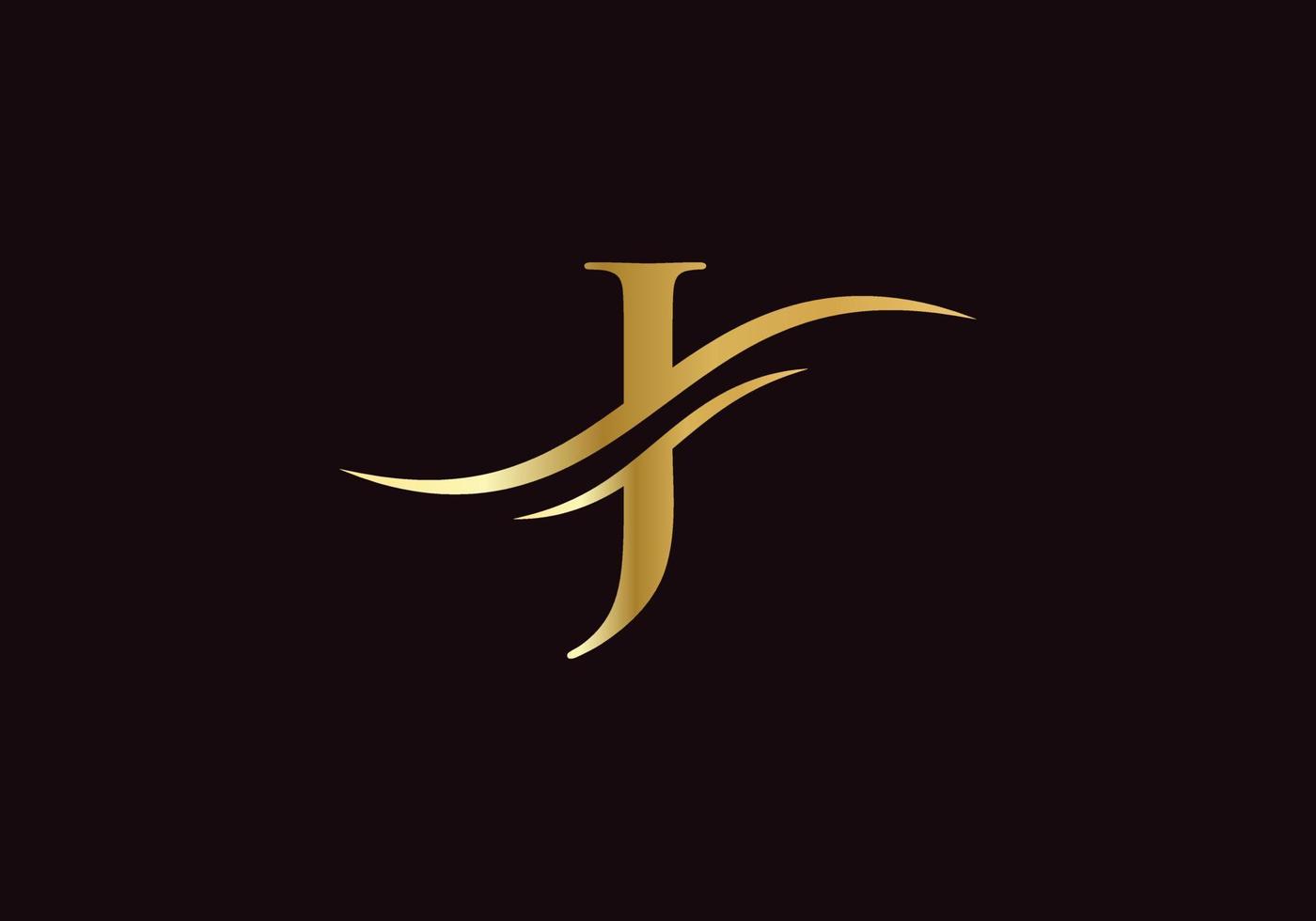 logo de lettre j initial avec modèle de typographie d'entreprise moderne. création de logo créatif lettre j vecteur
