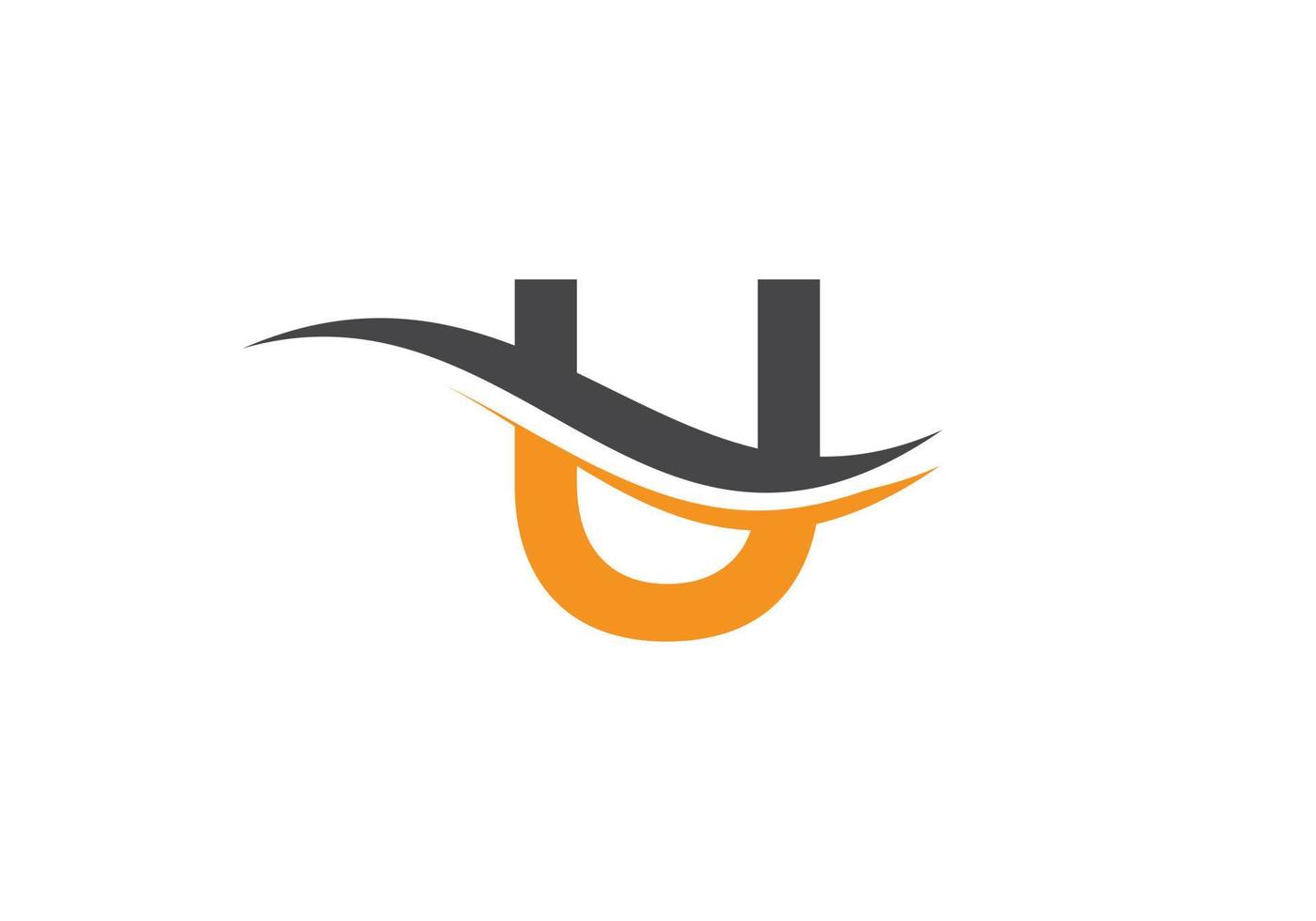 création de logo monogramme u pour l'identité de l'entreprise et de l'entreprise vecteur
