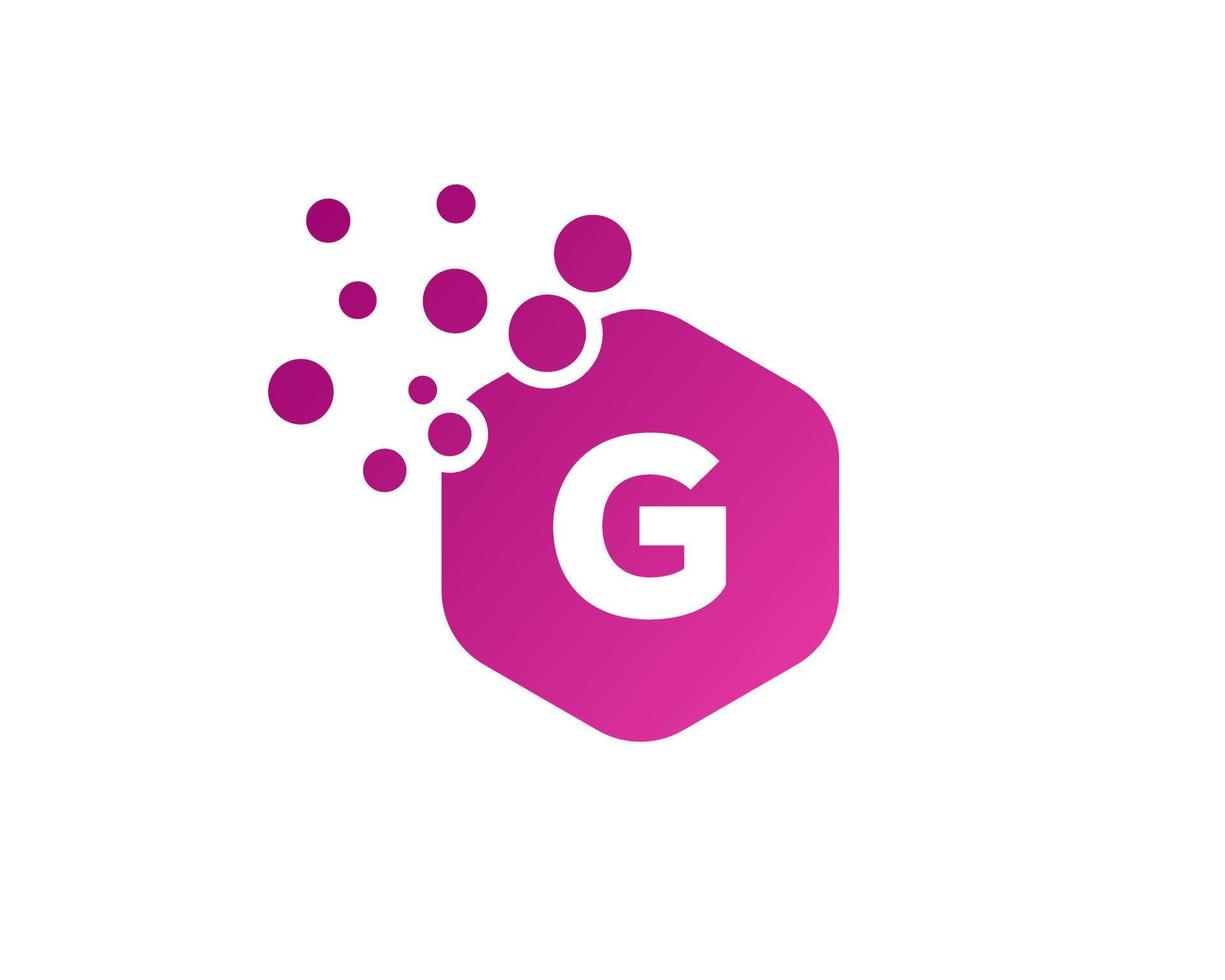 logo de la lettre g pour le symbole de la technologie vecteur
