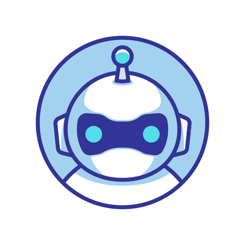 modèle vectoriel d'icône de logo de robot