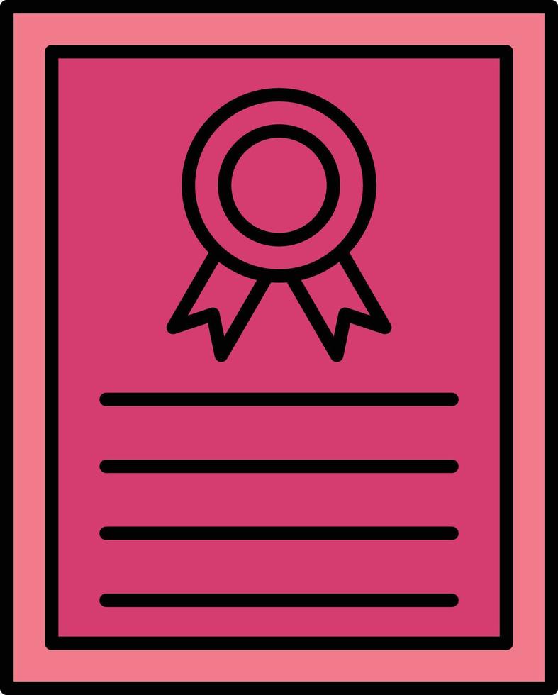 icône de vecteur de certificat