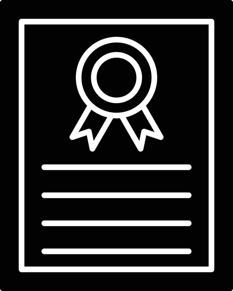 icône de vecteur de certificat