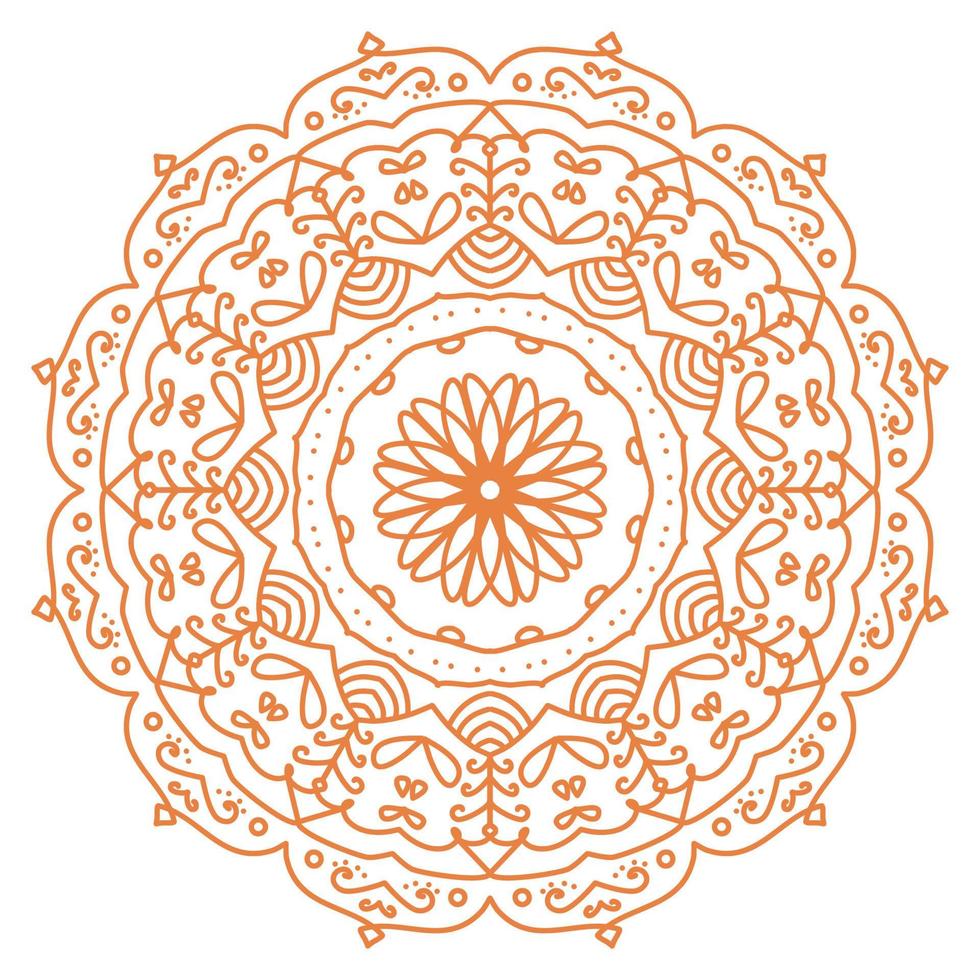 motif de mandala islamique lux doré vecteur