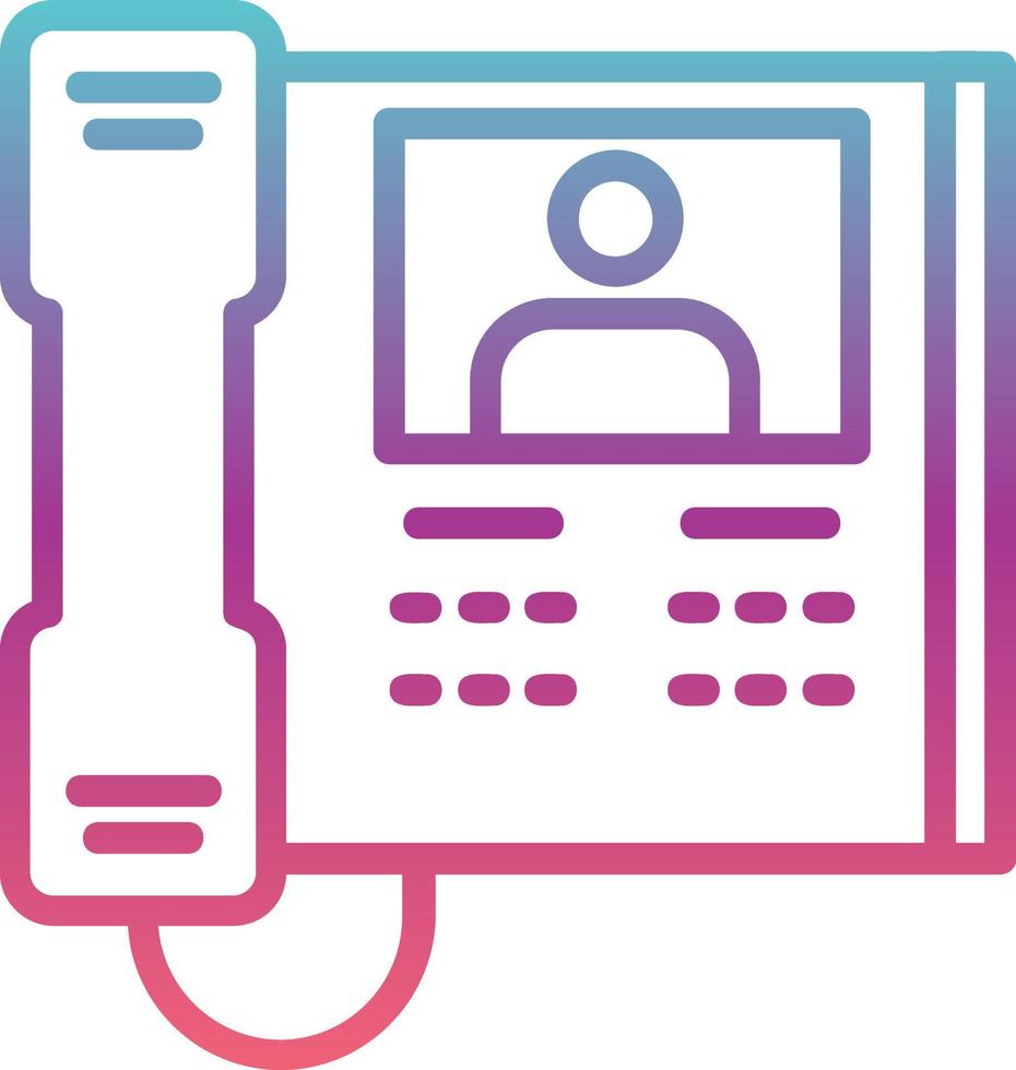 icône de vecteur de visiophone
