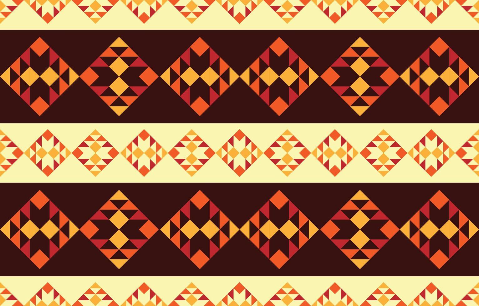 concept de motif ethnique indigène géométrique. modèle sans couture de géométrie. conception pour le style indigène, tissu, boho, tapis, ikat, tribal, batik, vecteur, illustration, style de motif vecteur