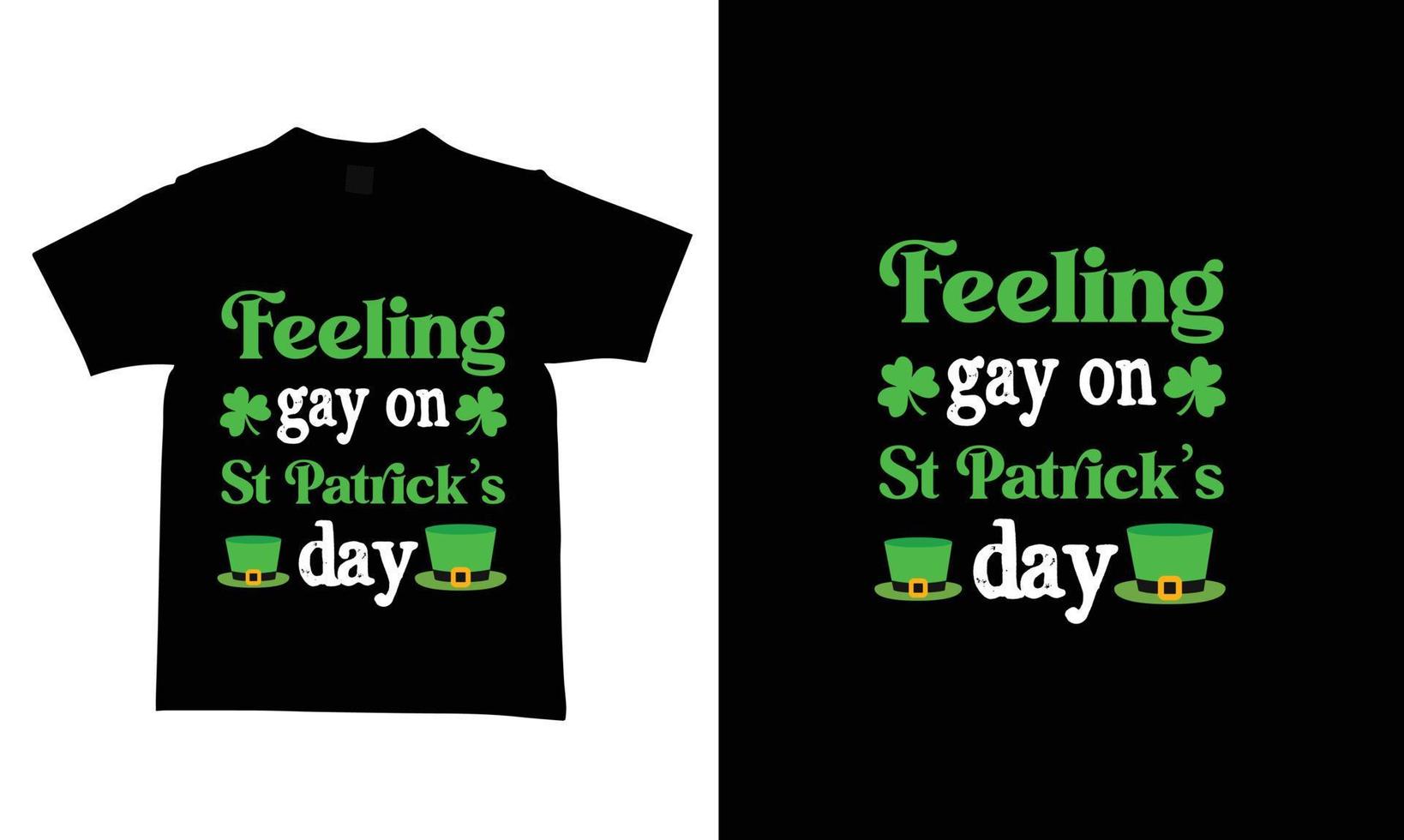 Modèles de conception de t-shirts pour la Saint-Patrick, nouveaux designs modernes. vecteur