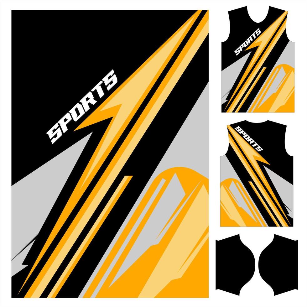 modèle de maillot de sport prêt à imprimer pour le football, le football, le motocross, la course, le cyclisme, l'autocollant, la ligne vecteur