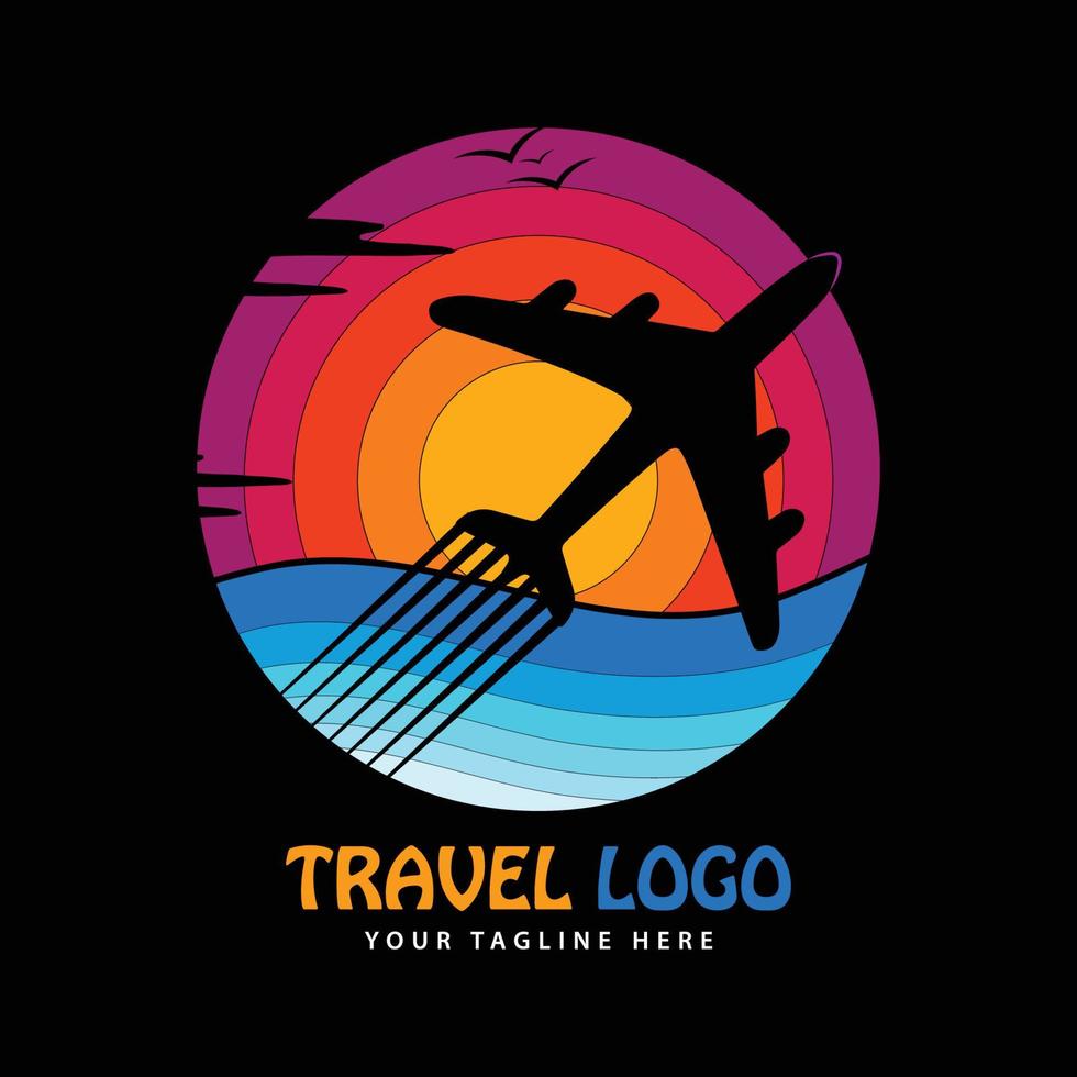 modèle de vecteur de logo de voyage