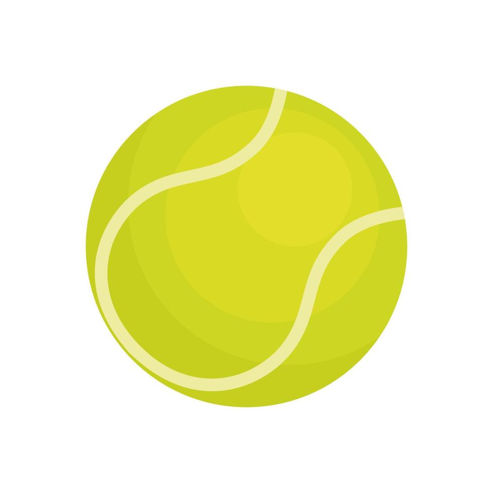 balle de tennis isolé sur fond blanc. illustration vectorielle. vecteur