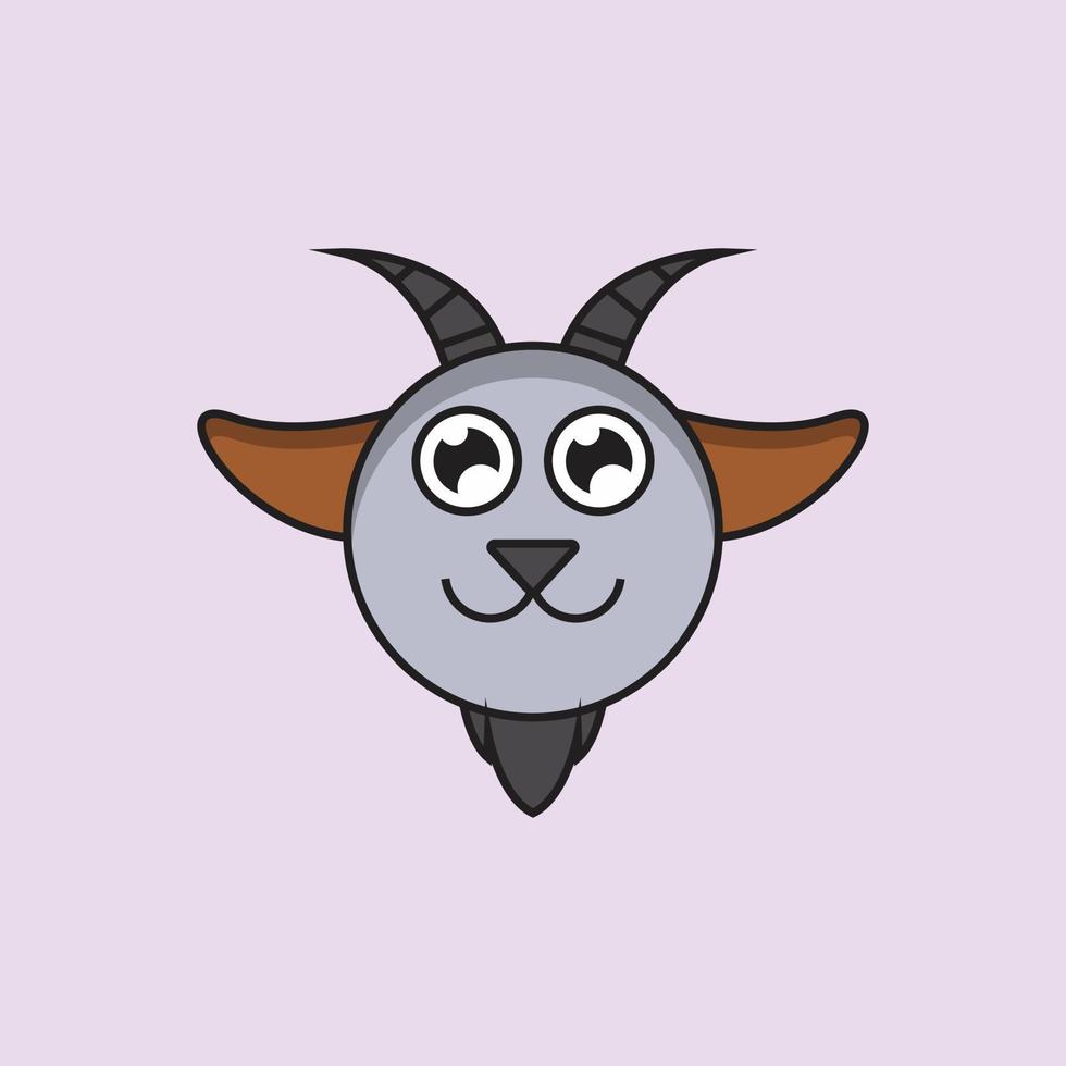icône du logo mouton vectoriel abstrait.