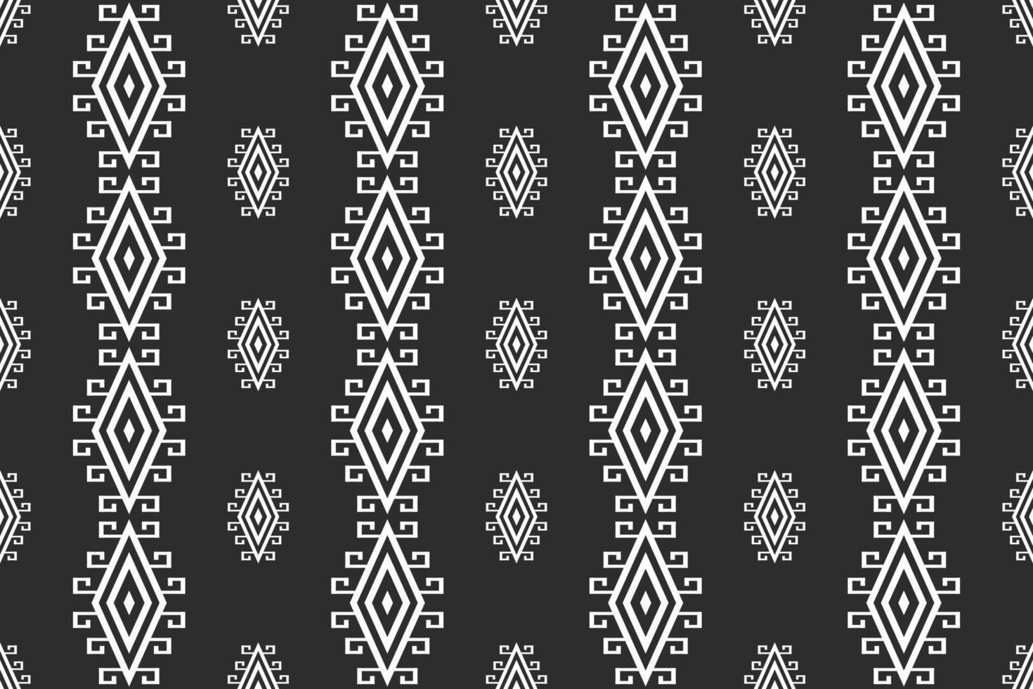Motif géométrique ethnique oriental Afrique du Sud conception traditionnelle pour le fond Tapis Papier peint Chemise Chemise Batik Motif Vecteur Illustration Broderie