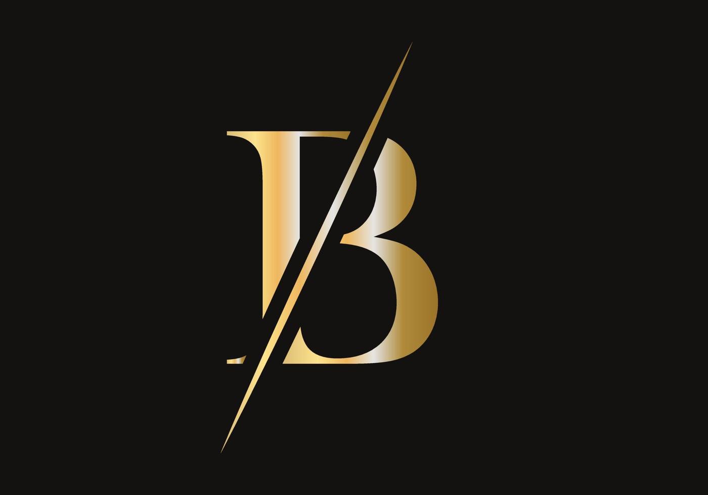 création de logo de luxe lettre b pour le symbole de la mode et du luxe vecteur
