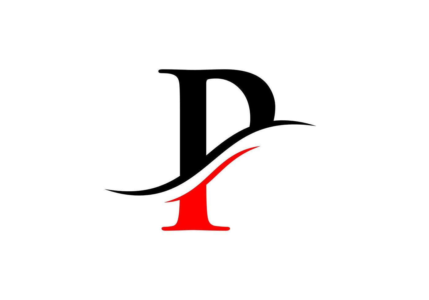 création de logo lettre p. modèle de vecteur de logo p