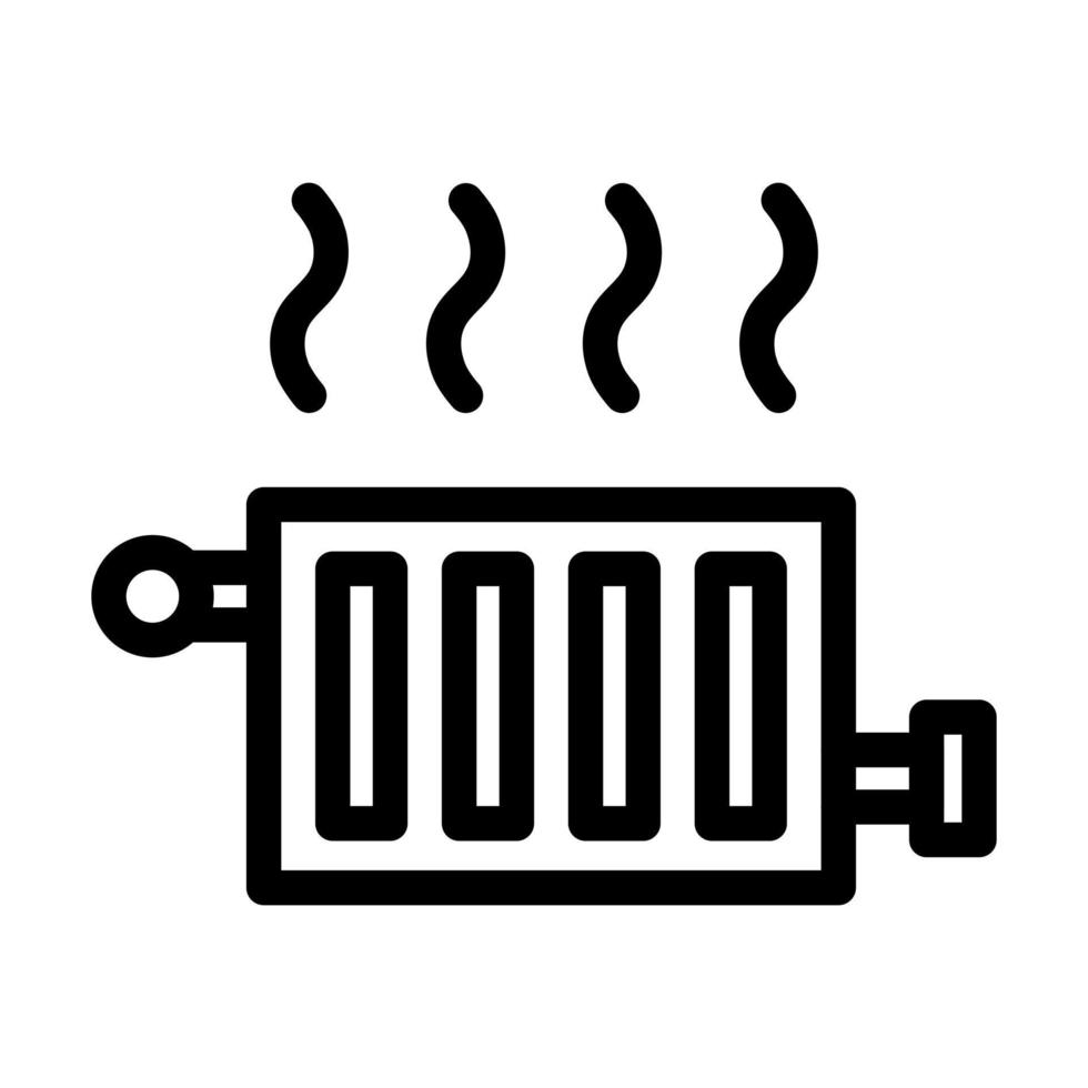 conception d'icône de radiateur vecteur