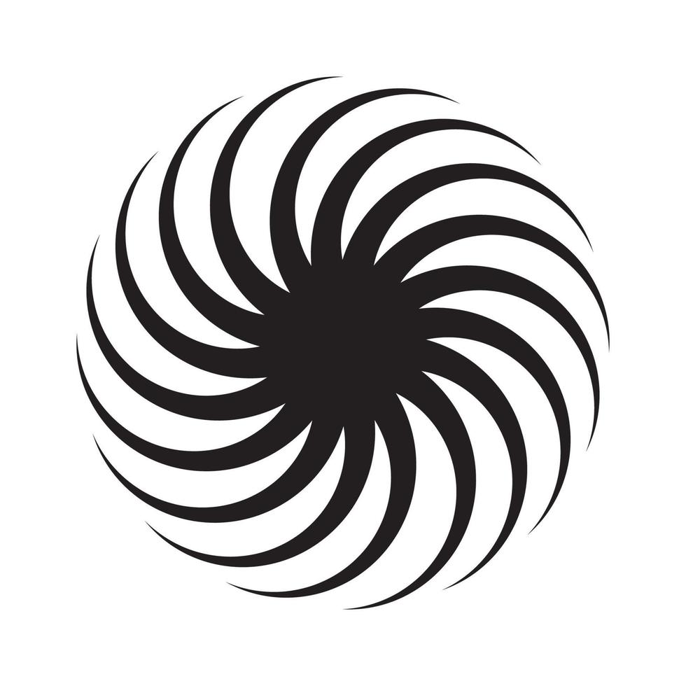 logo abstrait en forme de spirale vecteur