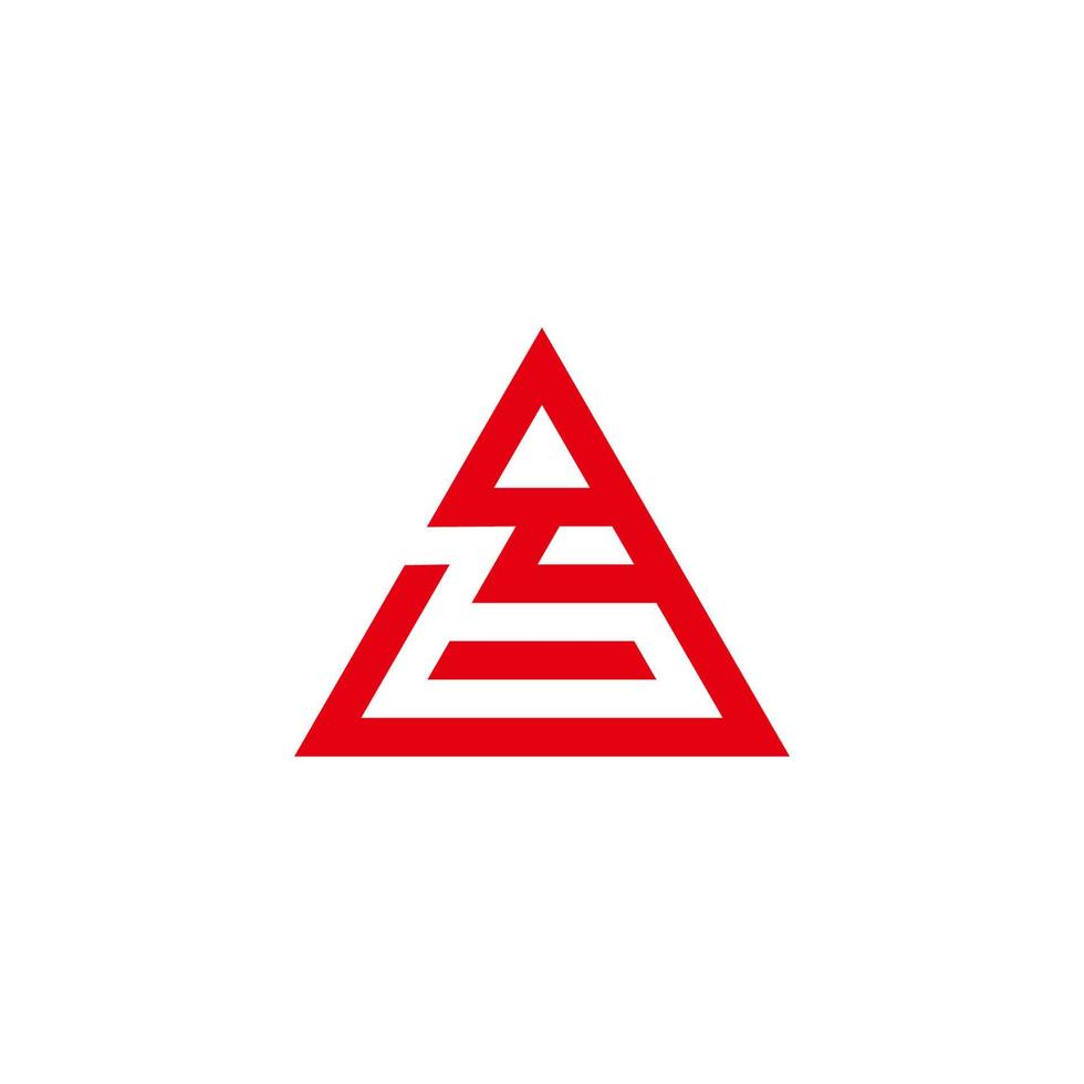 lettre b crayon espace négatif triangle géométrique logo vecteur
