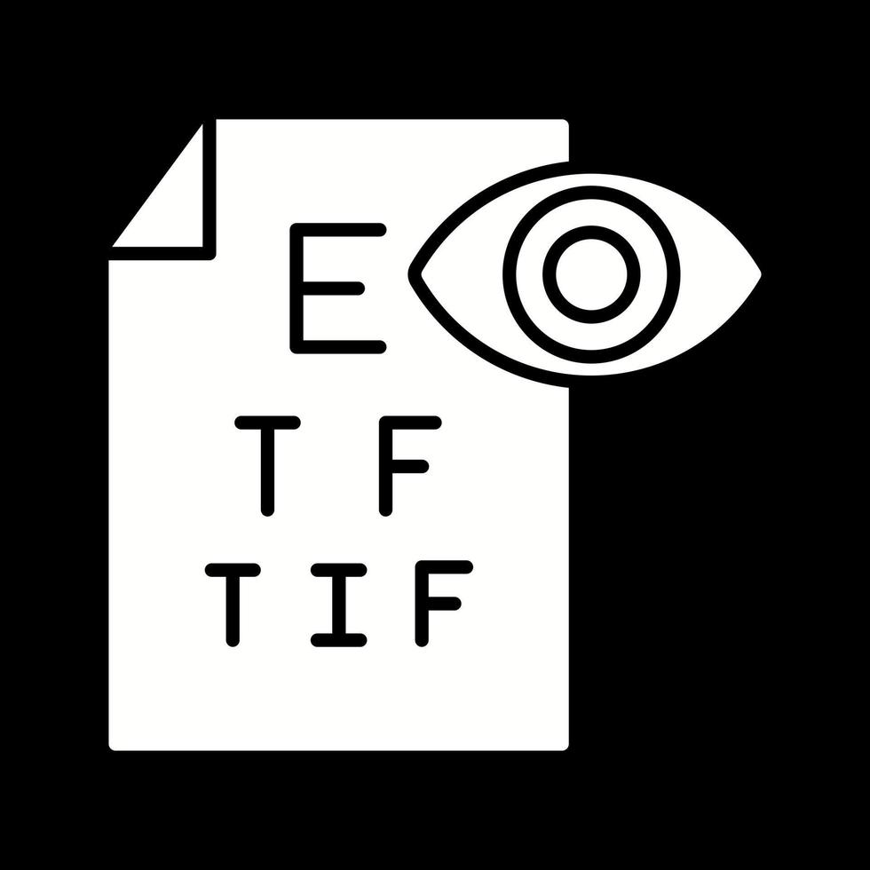 icône de vecteur de test oculaire