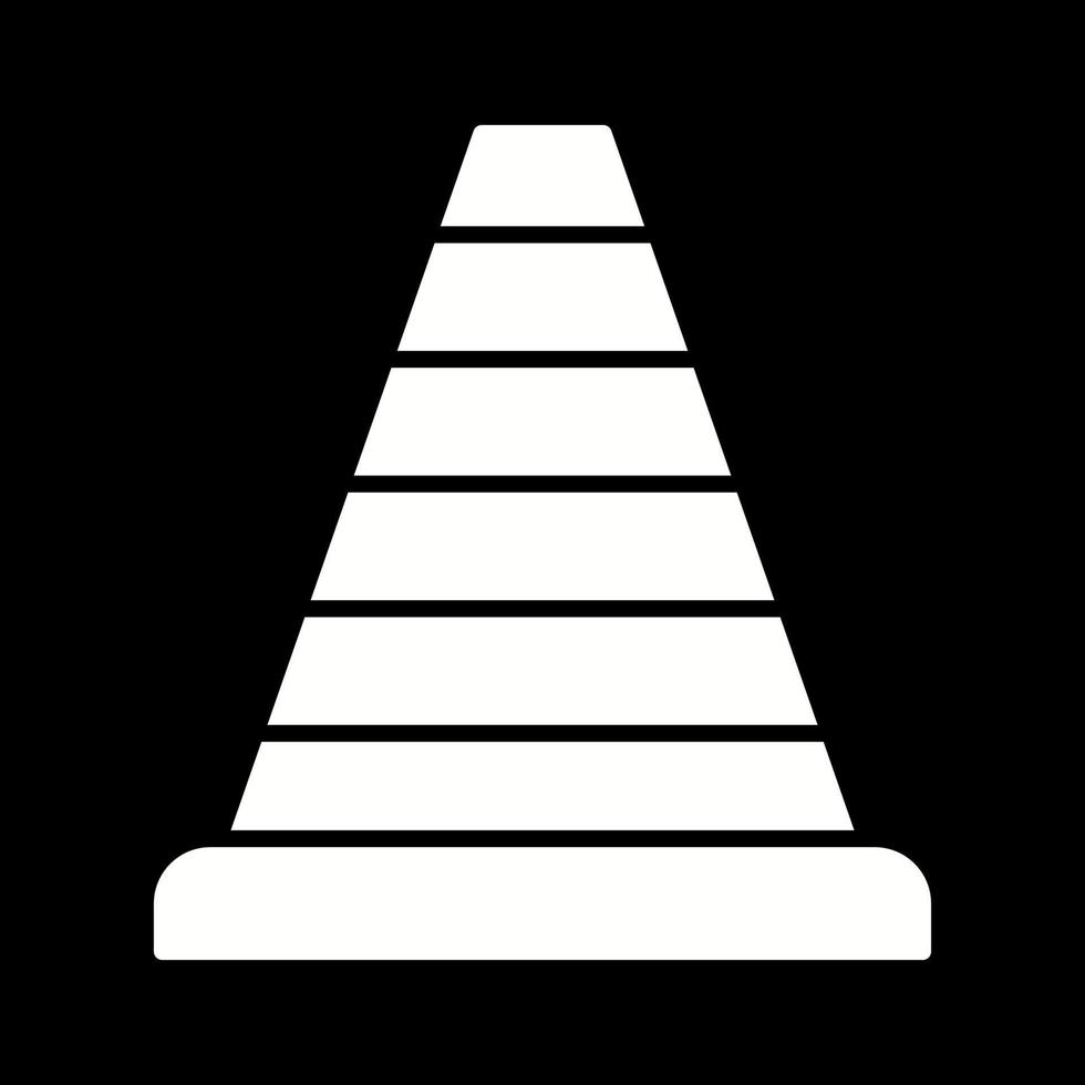 icône de vecteur de cône de signalisation