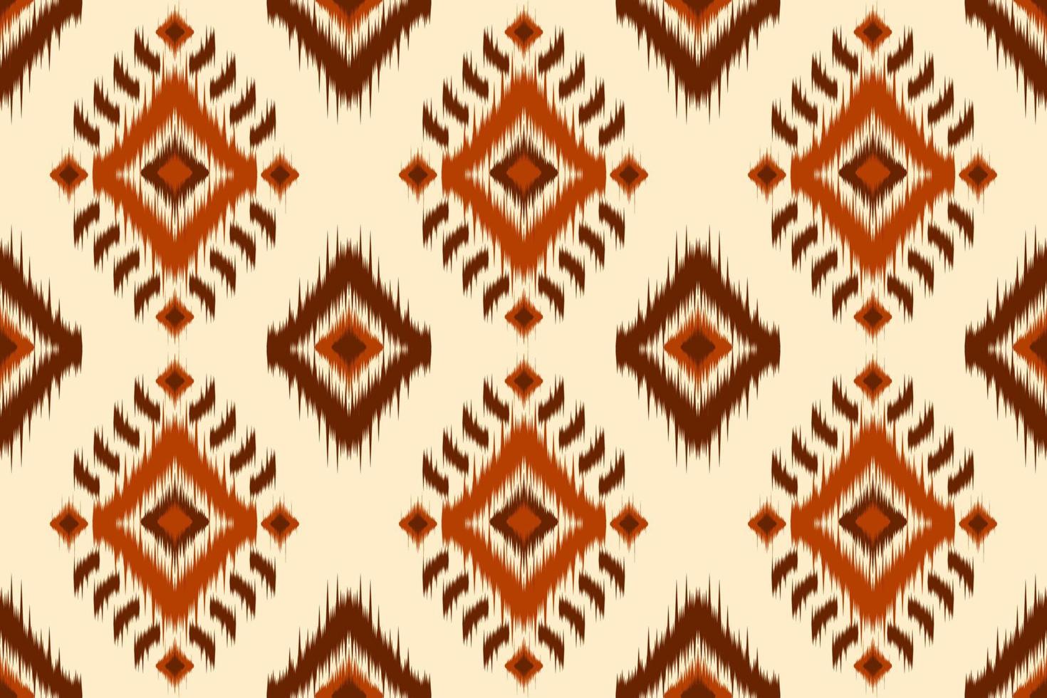 beau fond ethnique ikat. motif harmonieux d'ikat ethnique géométrique en tribal. tissu style indien. vecteur