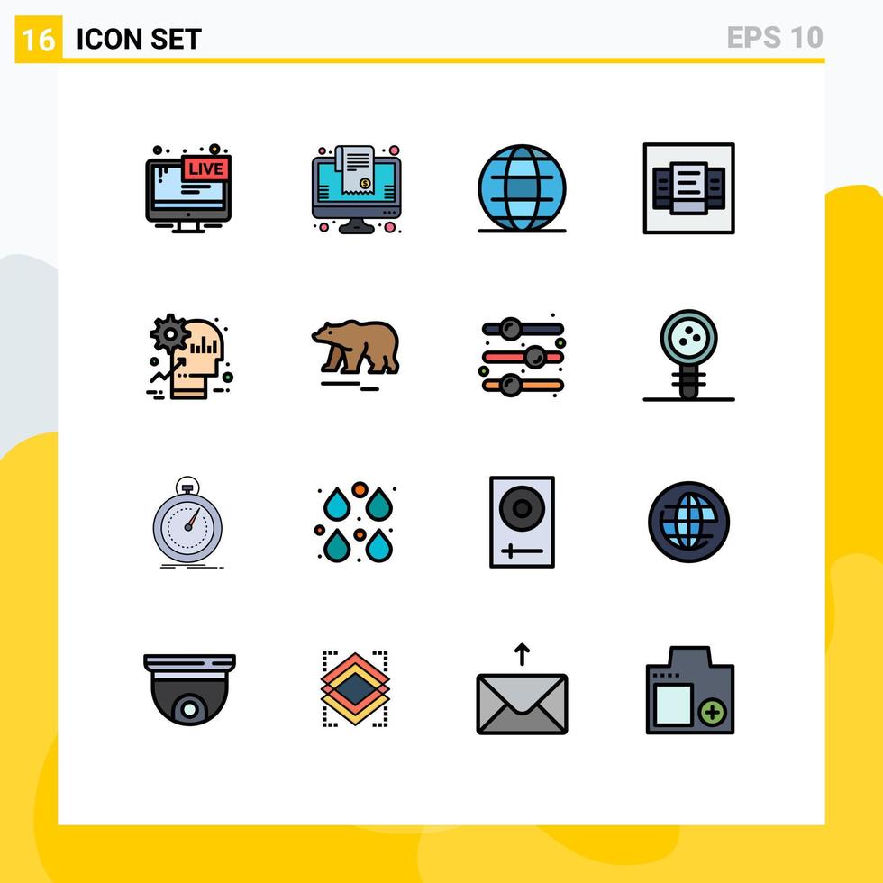 pack d'icônes vectorielles stock de 16 signes et symboles de ligne pour la table d'honneur prix d'achat en ligne monde éléments de conception vectoriels créatifs modifiables vecteur