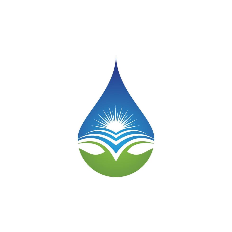 modèle de logo de goutte d'eau vecteur