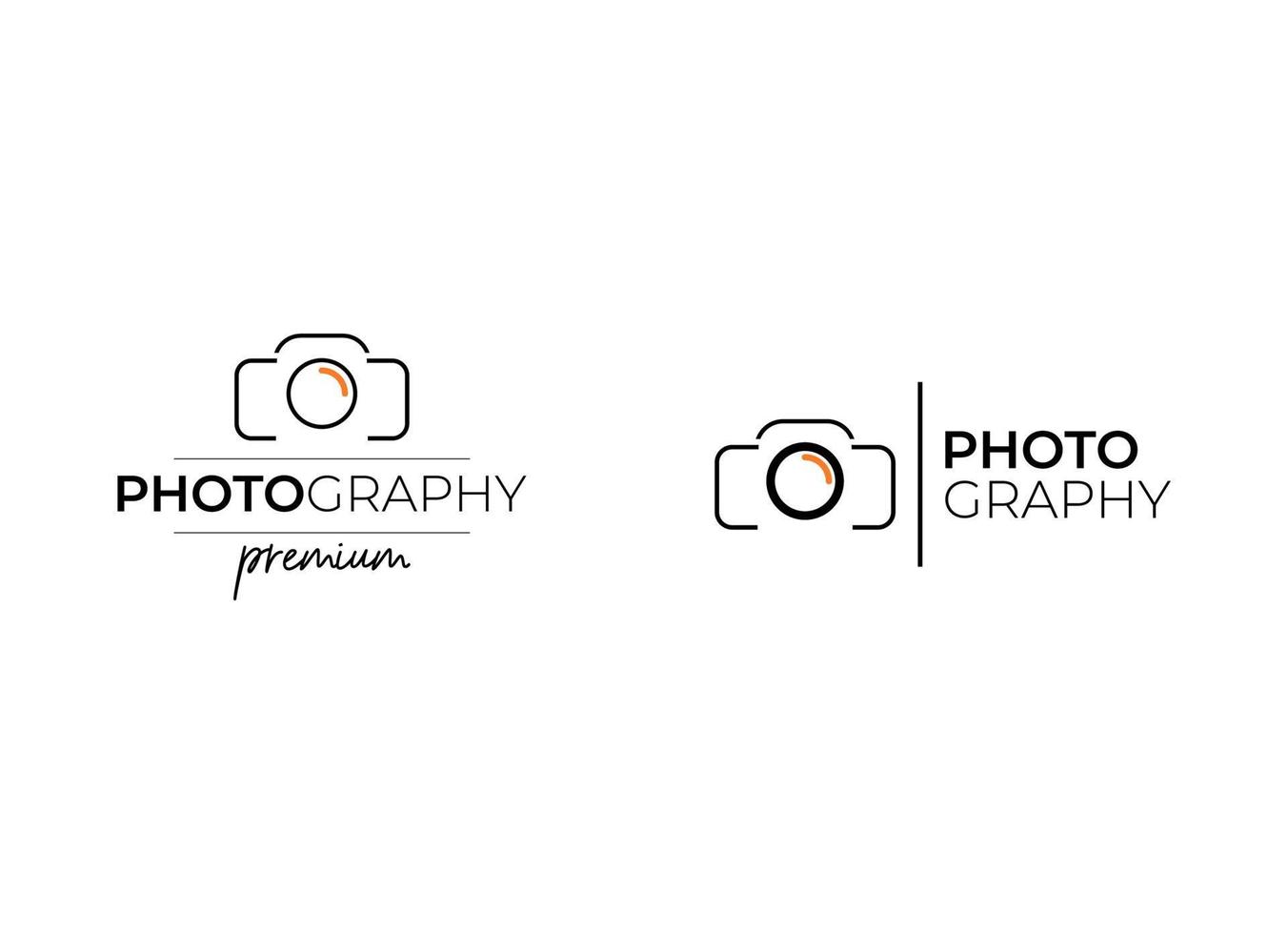 studio de photographie de modèle de logo. logo du photographe vecteur