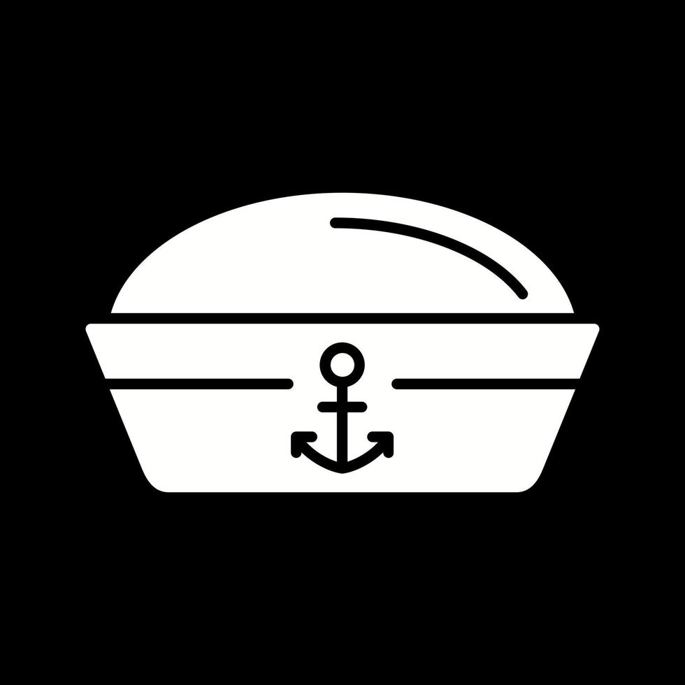 icône de vecteur de chapeau de marin