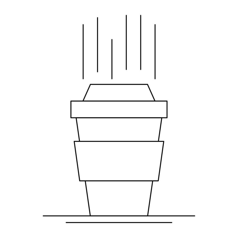 icône de tasse à café, adaptée à un large éventail de projets créatifs numériques. vecteur