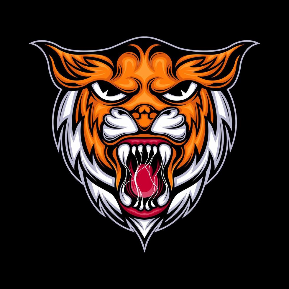 logo esport tigre vecteur