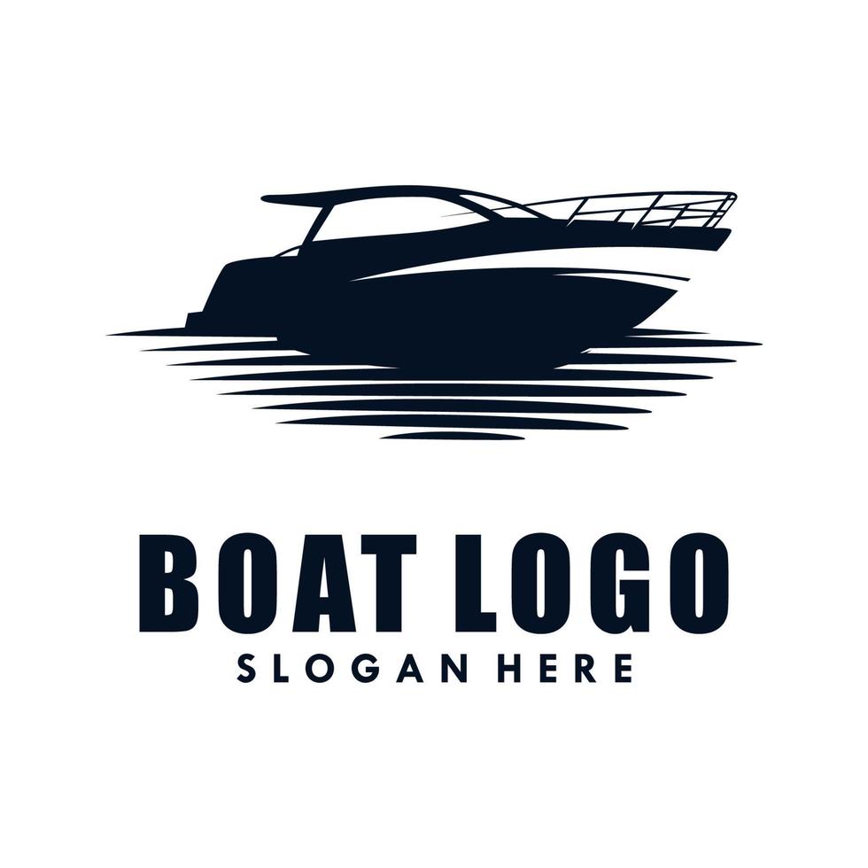 bateau logo modèle illustration vectorielle vecteur