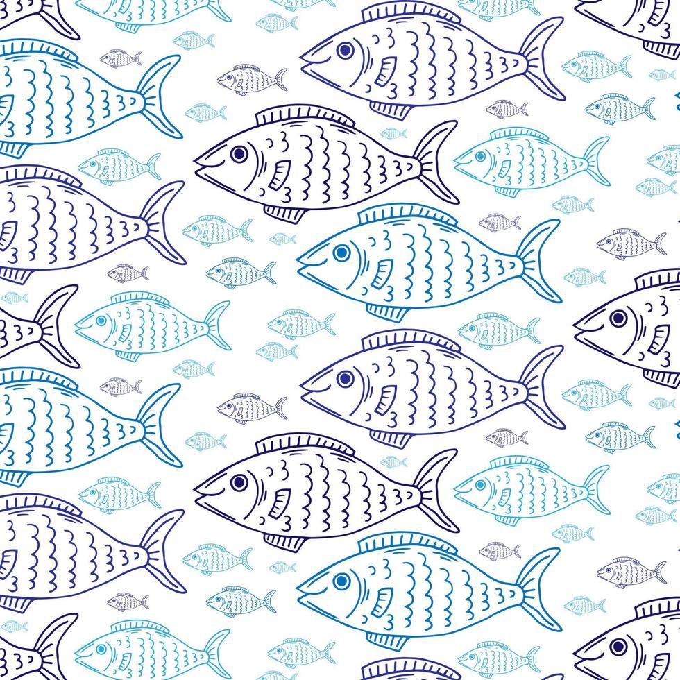 modèle sans couture de fish.vector d'ornement vecteur