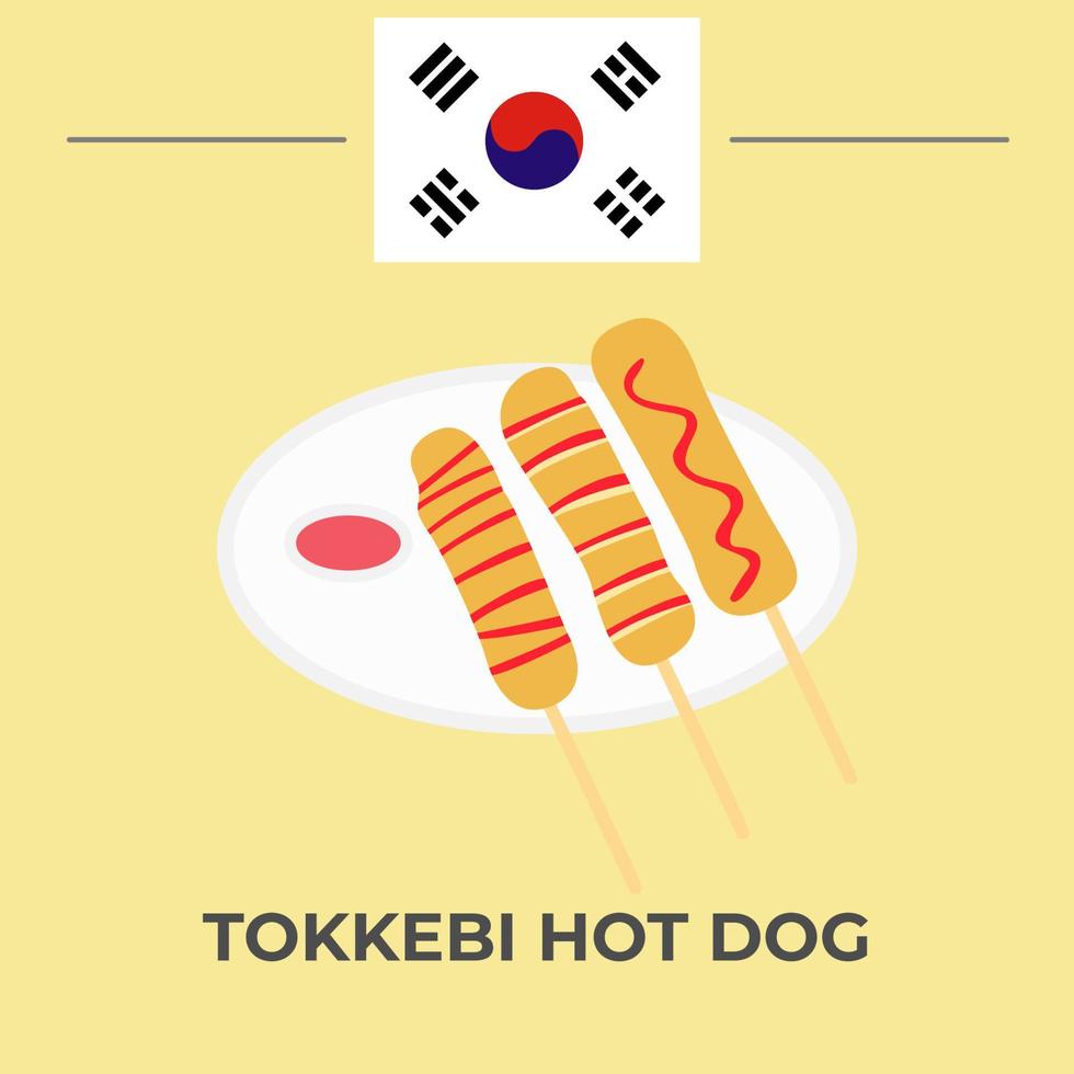 hot-dog tokkebi vecteur