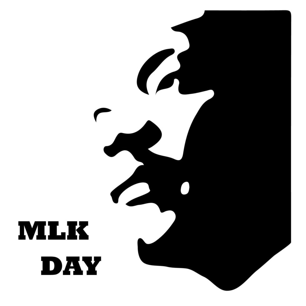 bonne journée mlk. illustration vectorielle patriotique. vecteur