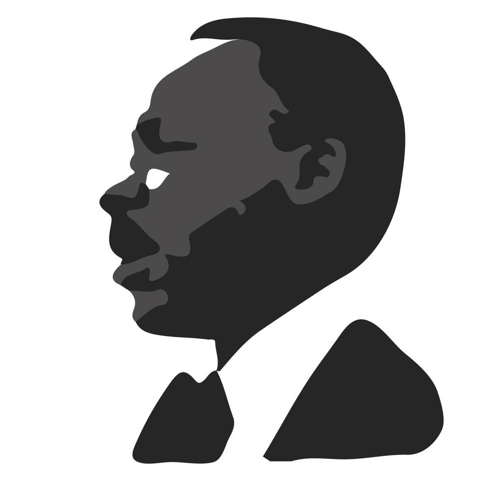 bonne journée mlk. illustration vectorielle patriotique. vecteur