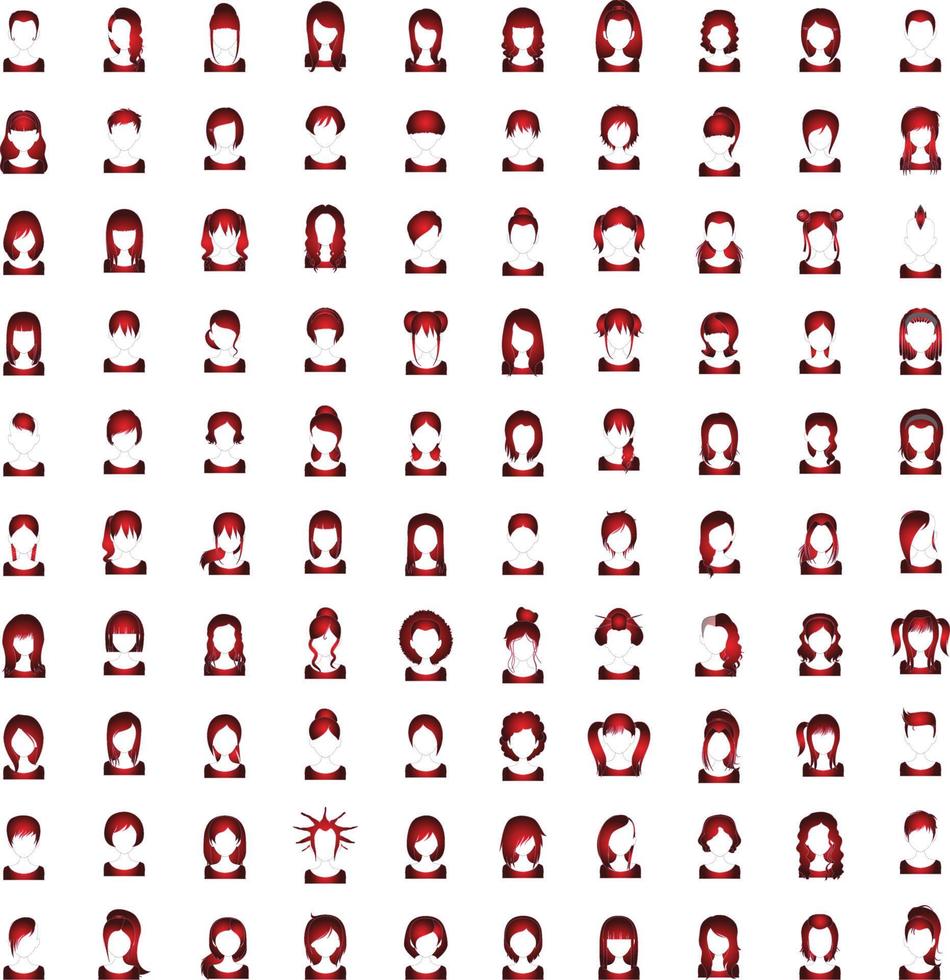 ensemble d'avatars de personnes. collection de personnages différents hommes et femmes. illustration vectorielle isolée. vecteur