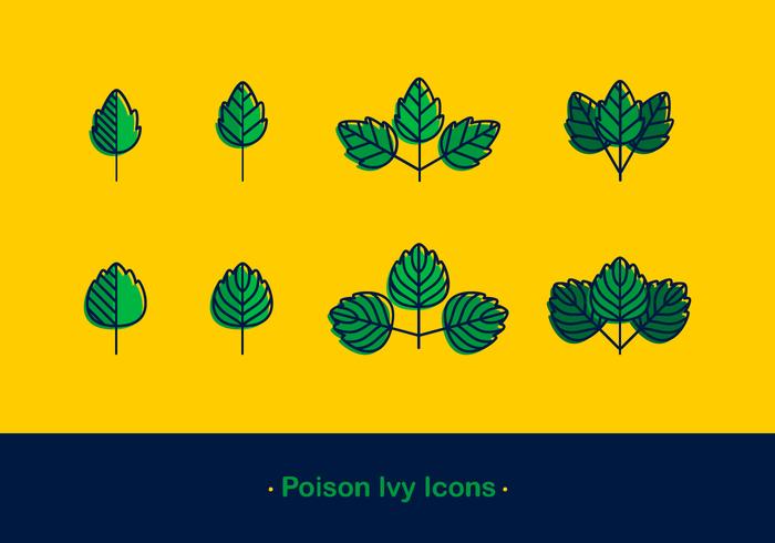 Poison Ivy Icon vecteur gratuit