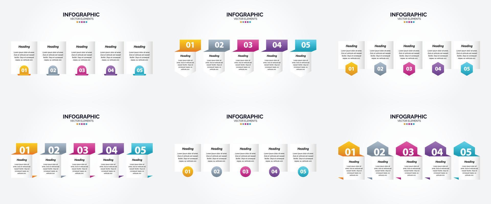 utilisez ces illustrations vectorielles pour créer des infographies uniques pour la publicité. dépliants. dépliants. et revues. vecteur