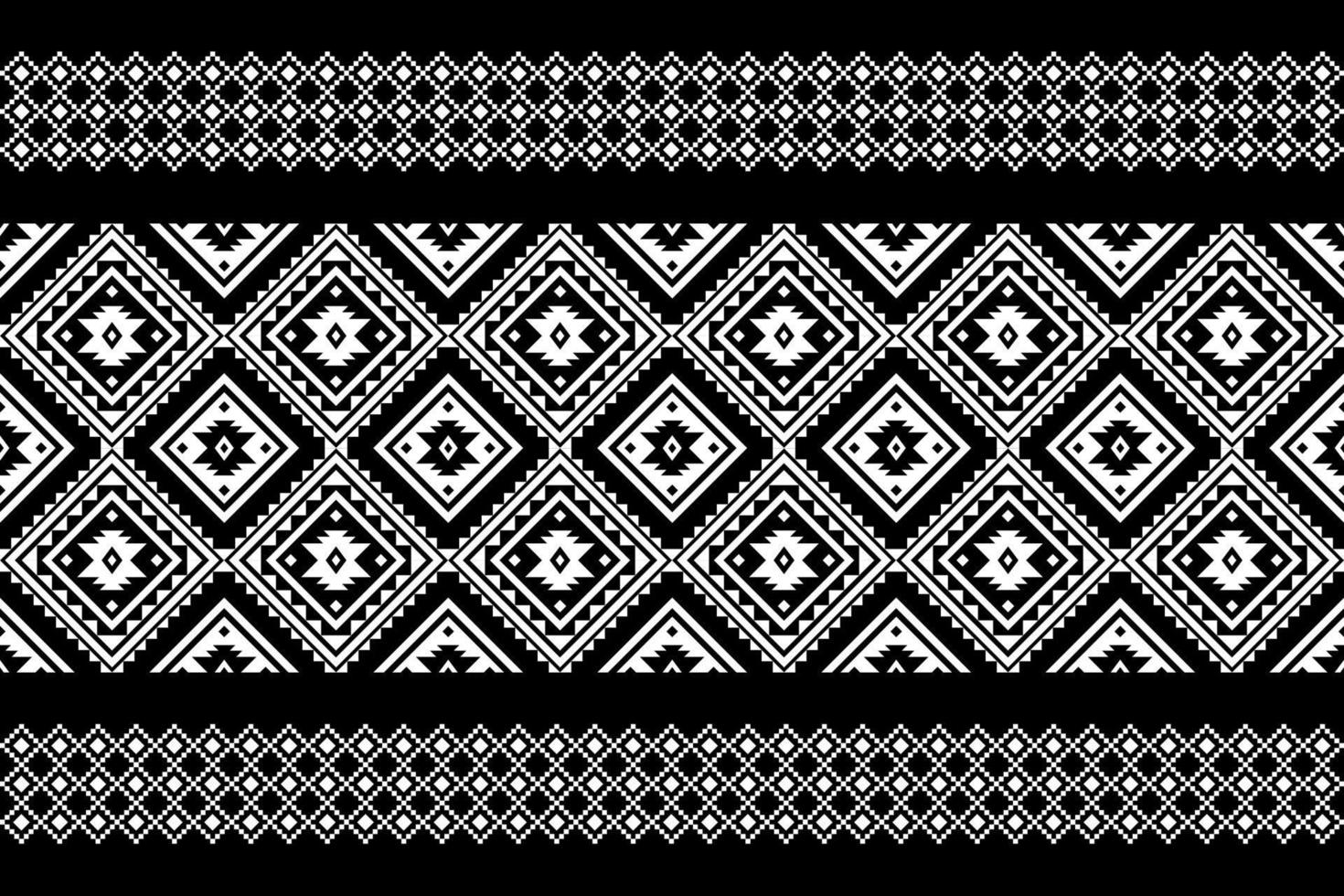 motif traditionnel géométrique ethnique oriental harmonieux pour le fond, tapis, papier peint, vêtements, emballage, batik, tissu, image vectorielle, illustration, style de broderie. vecteur