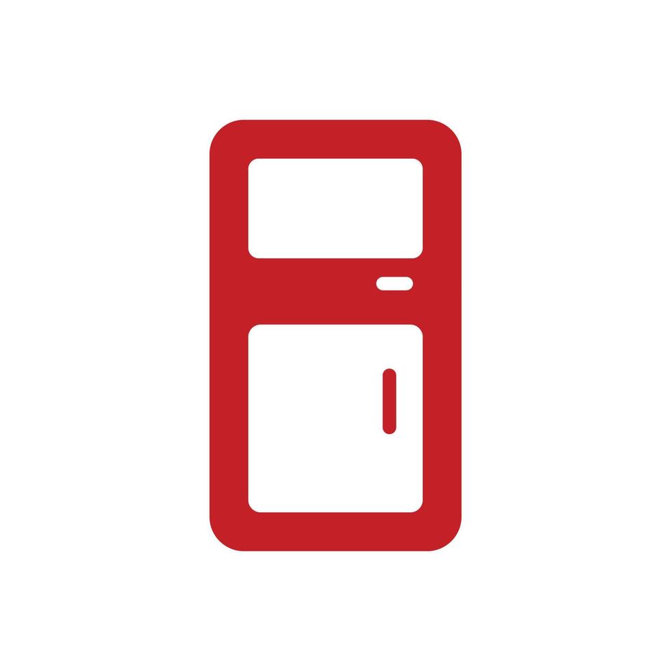 icône solide de vecteur de réfrigérateur. fichier eps10