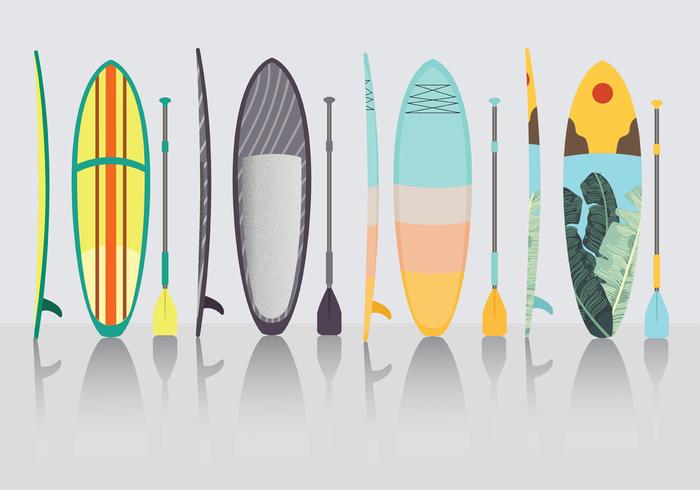 Pack de vecteur Paddle Board