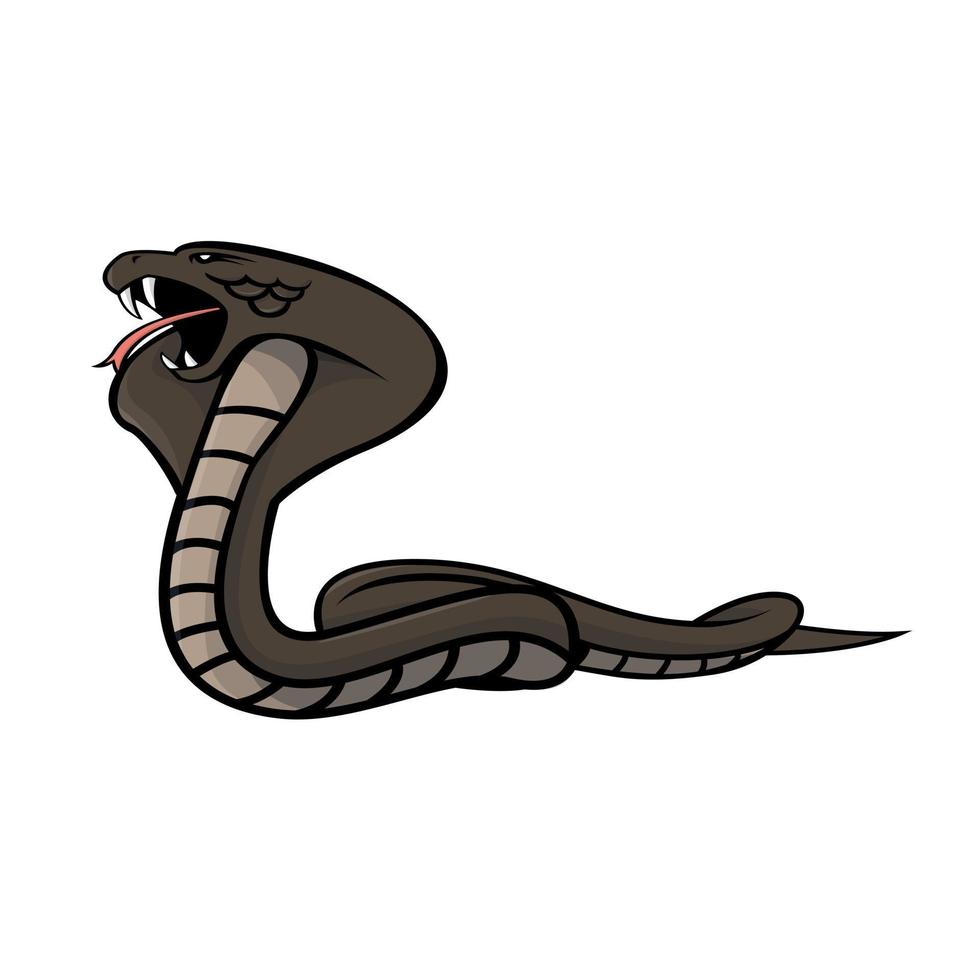 conception d'illustration vectorielle animal cobra vecteur