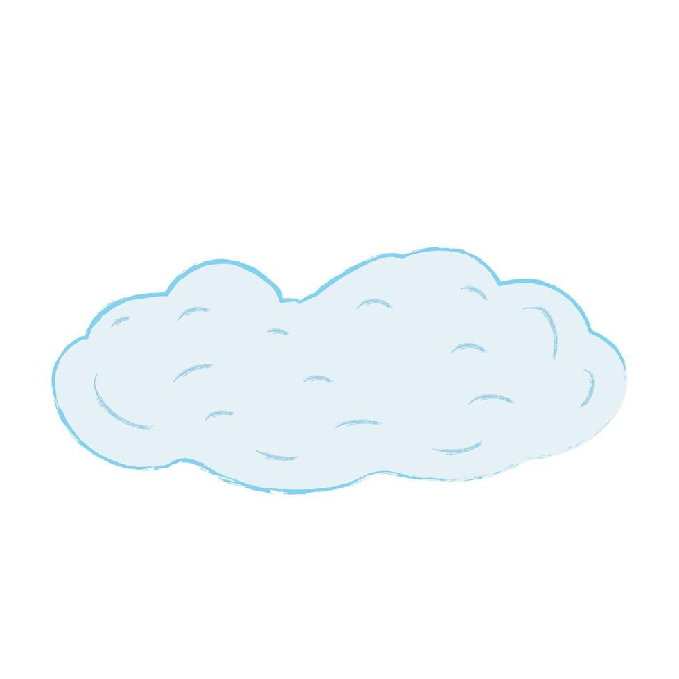 nuages d'icônes. illustration vectorielle. nuages répétés dessinés à la main. imprimé romantique. vecteur
