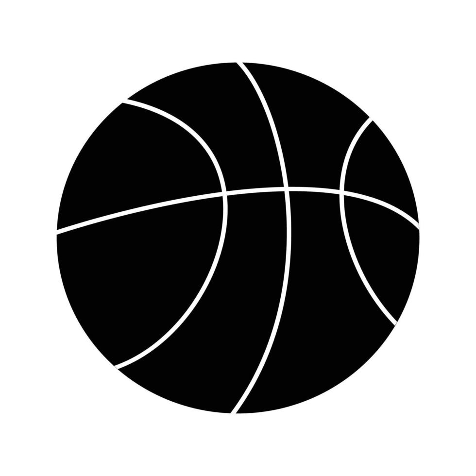 logo de ballon de basket vecteur