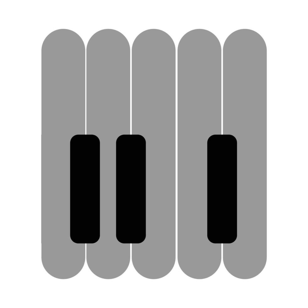 vecteur de logo de piano