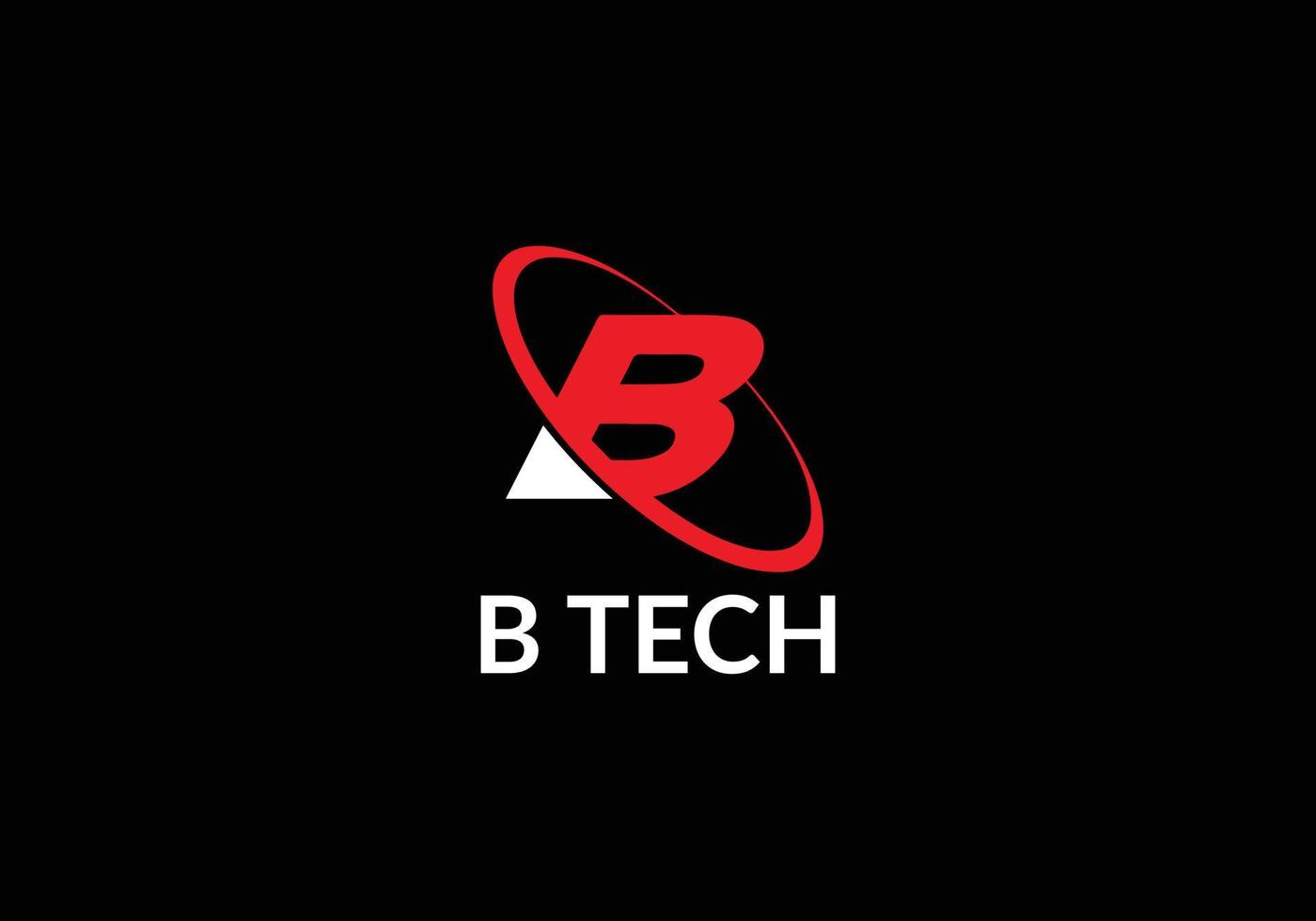 b tech abstrait lettre b création de logo initial moderne vecteur