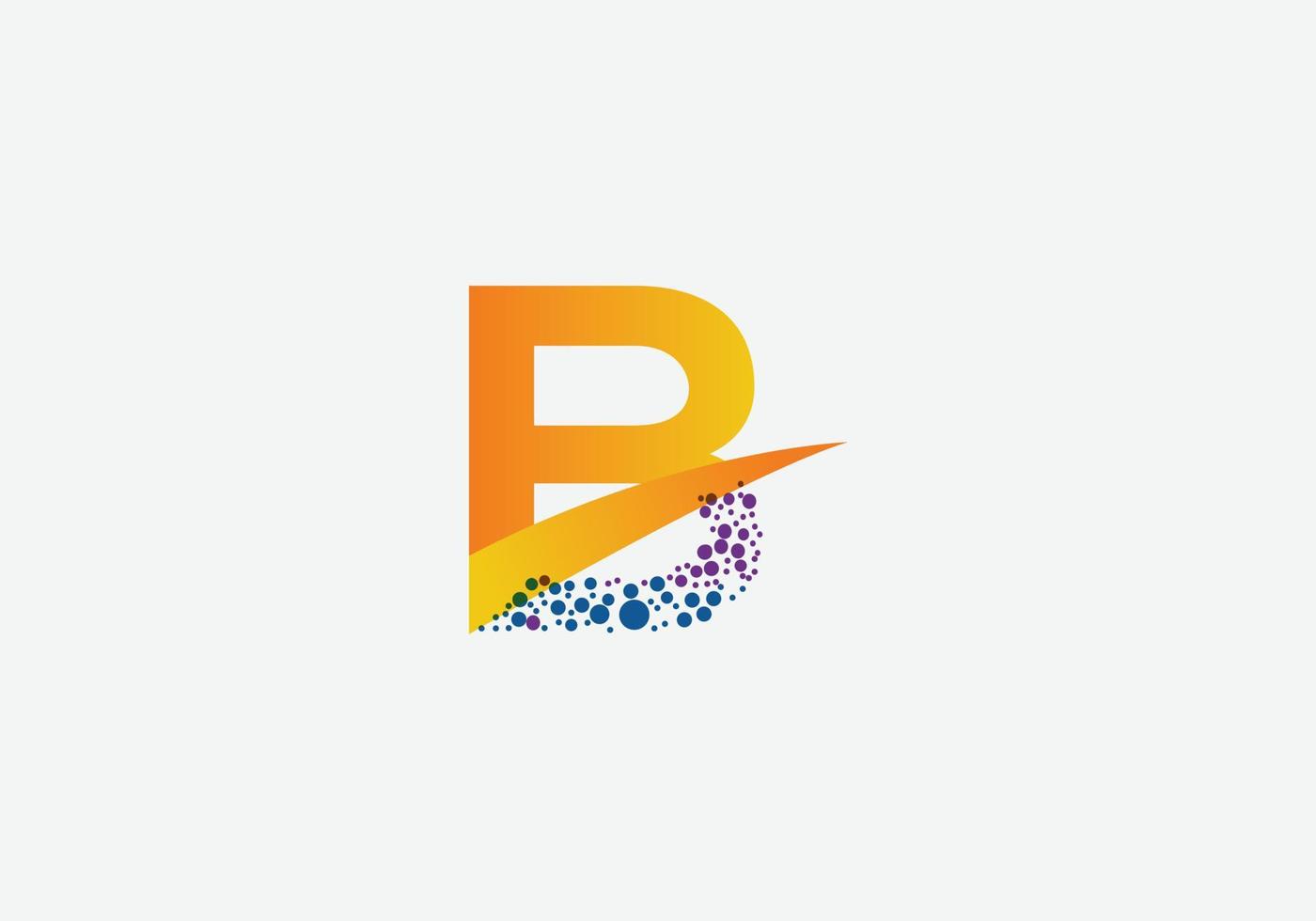 création de logo initial moderne lettre b abstraite vecteur