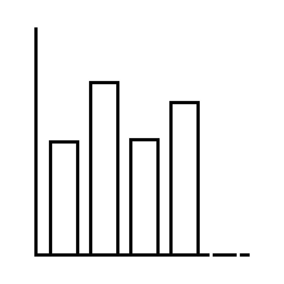 vecteur d'icône statistique